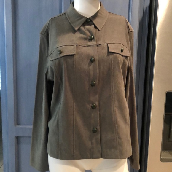 Norton McNaughton Green ButtonUp LongSleeve Sz12P - Picture 2 of 8